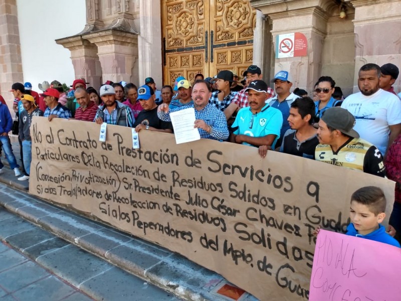 Reclaman afectación laboral trabajadores de limpia en Guadalupe