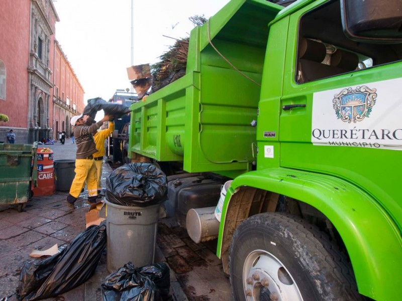 Recolección de basura normal por Día de Muertos