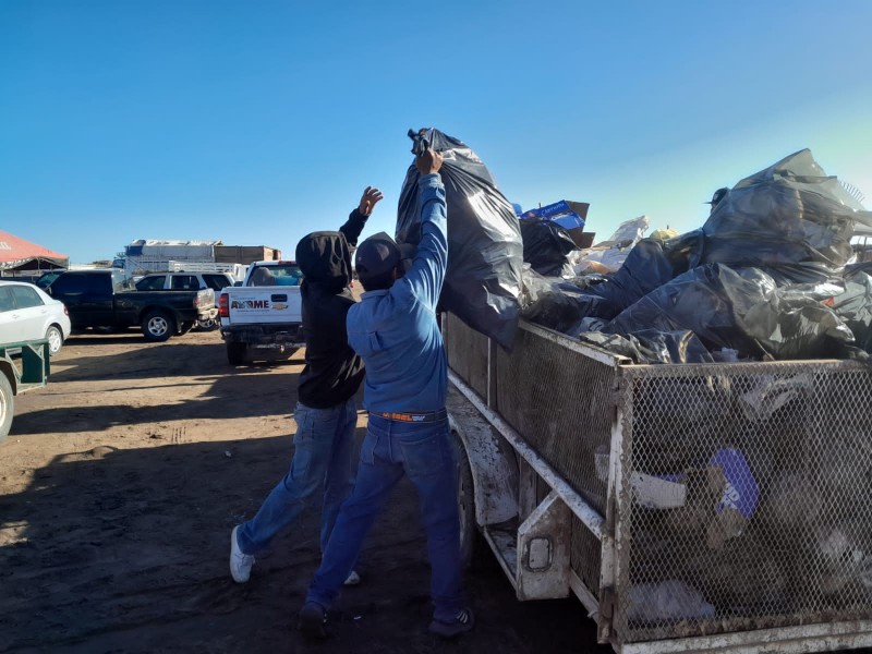 Recolectan 129 toneladas de basura en El Maviri
