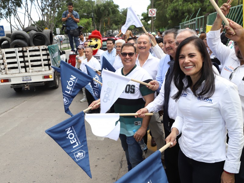 Recolectan con el llantón más de 15 mil neumáticos