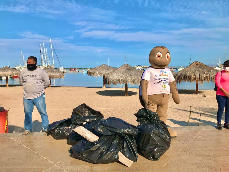 Recolectan hasta 15 kg de basura en limpiezas del malecón