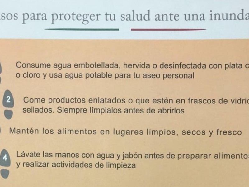 Recomendaciones para prevención de riesgos: COEPRISS