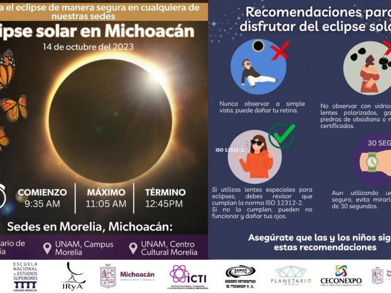 Recomendaciones para ver el eclipse solar