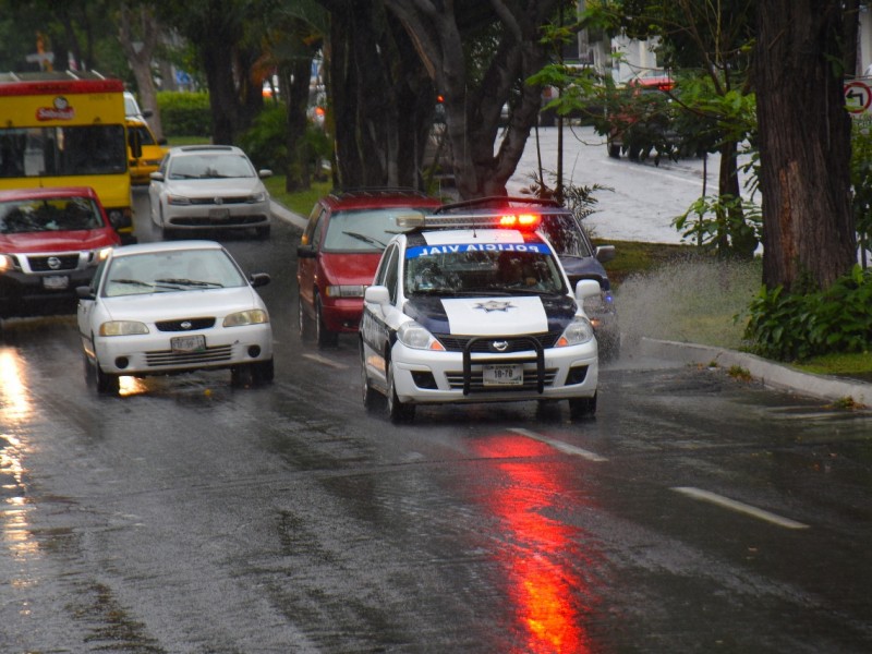 Recomienda Tránsito Municipal tomar precauciones en temporal lluvioso