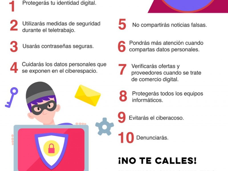 Recomienda Unidad Cibernética reforzar medidas en vacaciones