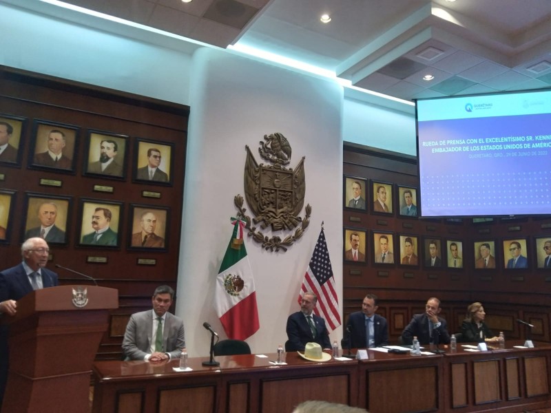 Reconoce embajador de EUA la seguridad de Querétaro