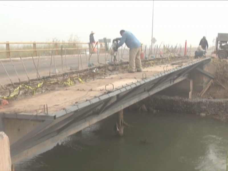 Reconstrucción del puente Bacanora