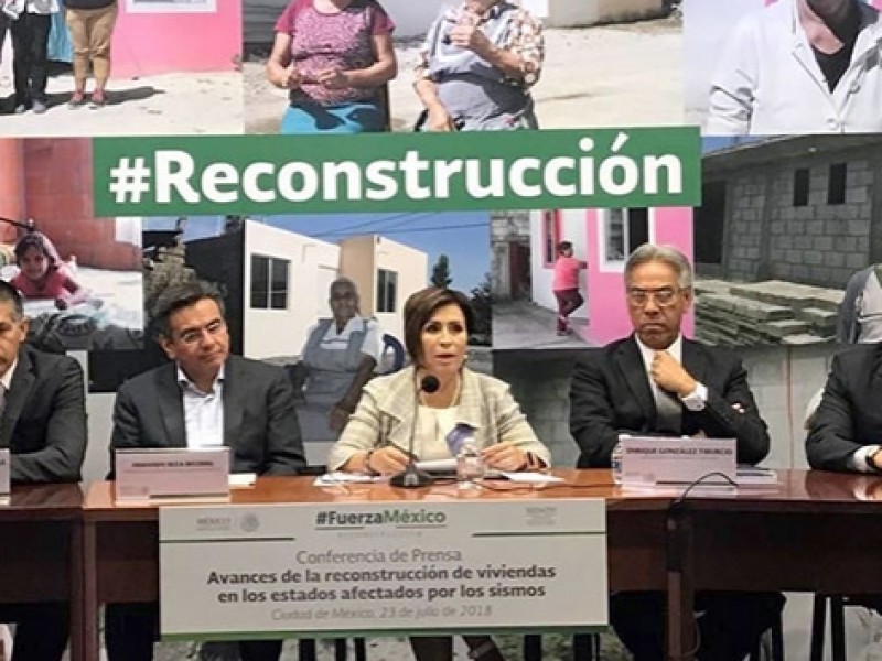 Reconstrucción por sismos no avanzó ni 50%: SEDATU