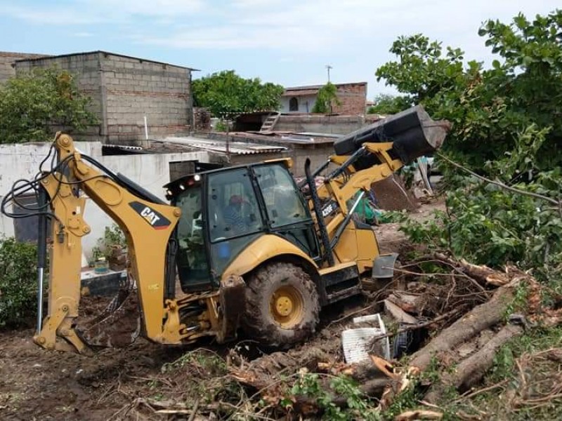 Reconstruyen dren pluvial en bordo de Tuxpan para evitar inundaciones