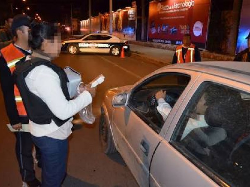 Récord de detenidos en alcoholímetros