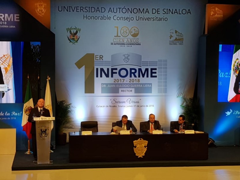 Rector de la UAS presenta informe