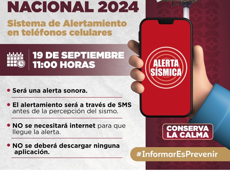 Recuerda, hoy es el Simulacro Nacional 2024