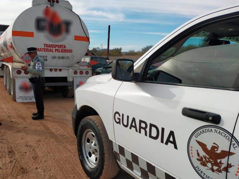 Recupera Guardia Nacional  40 mil litros de diésel