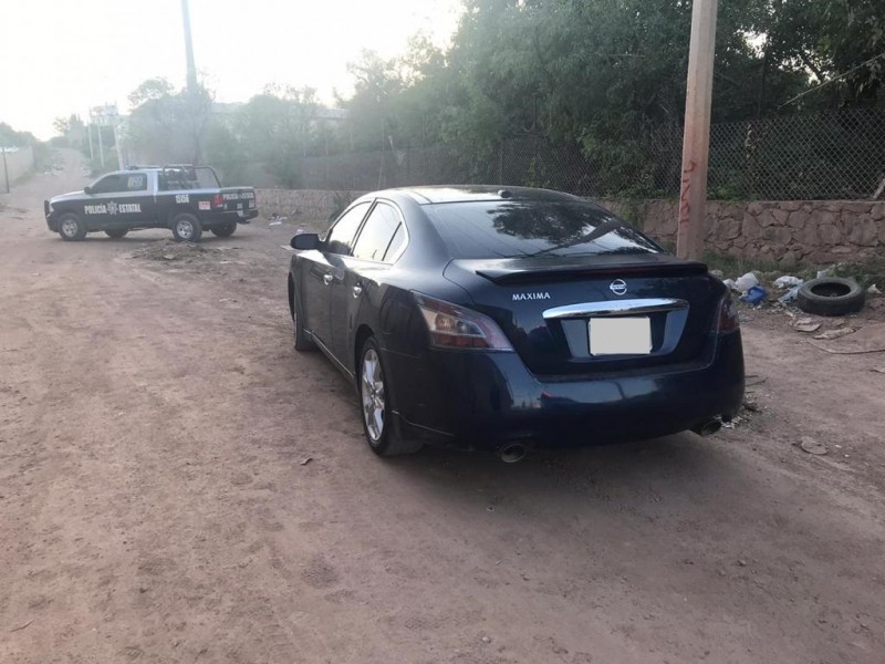 Recupera PESP vehículo robado con arma de fuego en Nogales