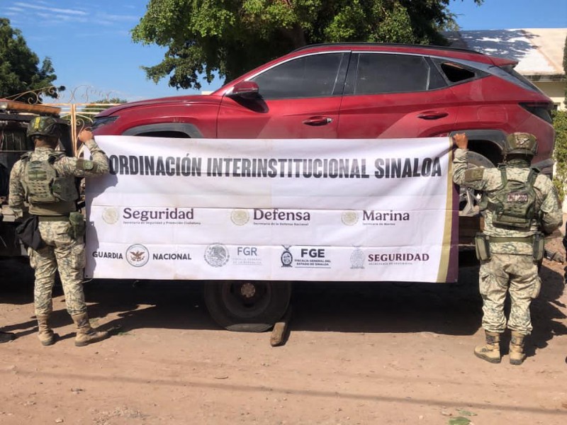 Recuperan 2 vehículos robados en Navolato