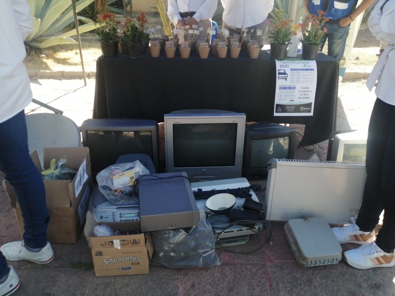 Recuperan basura electrónica en Guanajuato Capital