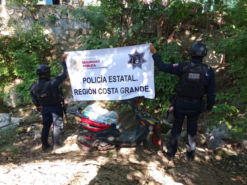 Recuperan motocicleta robada en colonia La Joya de Zihuatanejo Recuperan motocicleta robada en colonia La Joya de Zihuatanejo