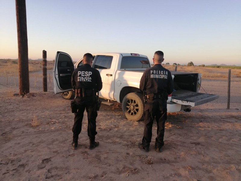 Recuperan PESP y Policía Municipal de Caborca auto robado