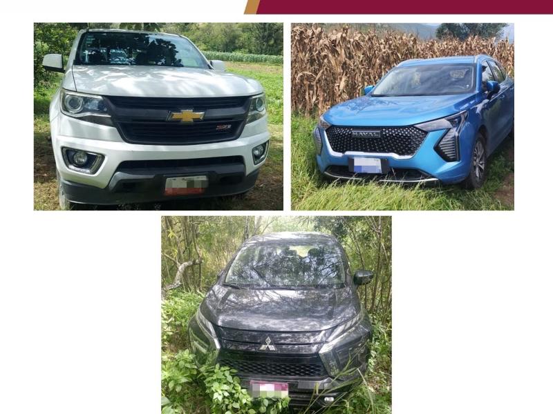 Recuperan tres vehículos robados en Acultzingo; investigan hechos en Maltrata
