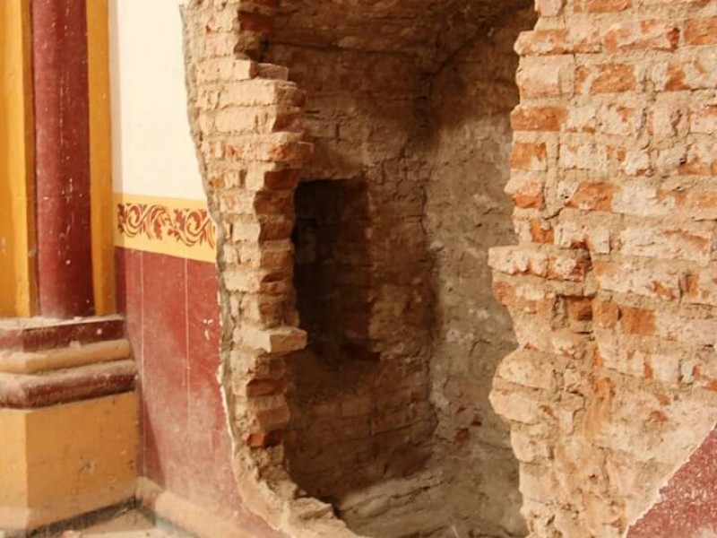 Redescubren elementos arquitectónicos dentro del ex convento de Tehuantepec