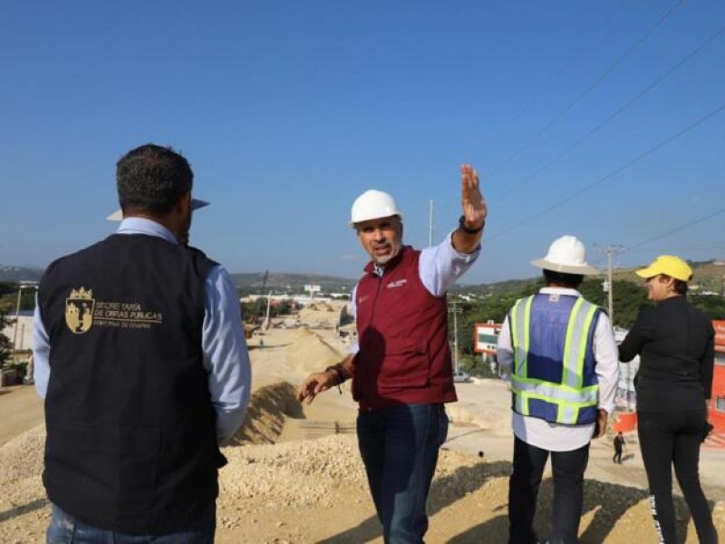 Redoblan esfuerzos en obras de doble paso a desnivel