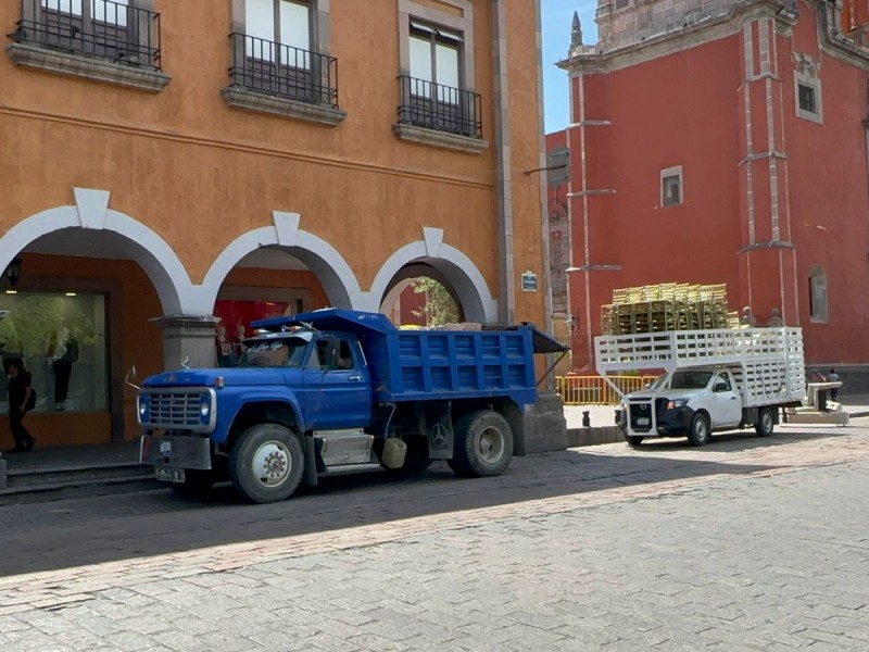 Reduce en 80% tránsito carga vehicular en el Centro Histórico