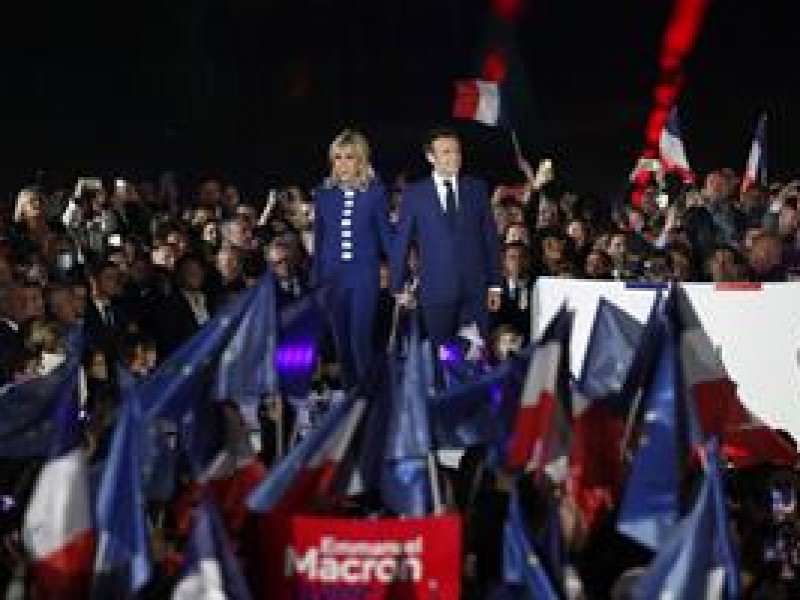 Reeligen a Emmanuel Macron como presidente de Francia