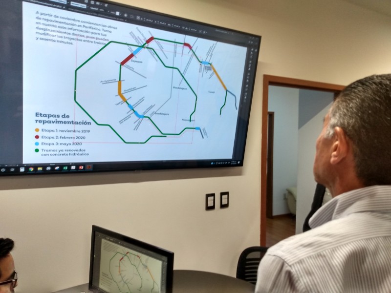 Reencarpetamiento para Peribus iniciará en crucero a Colimilla