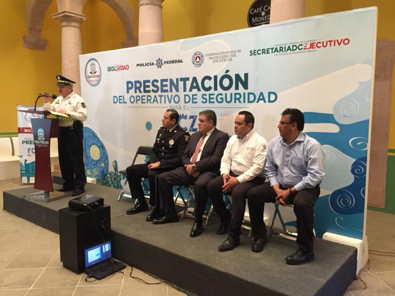 Reforzarán seguridad por Festival Cultural Zacatecas