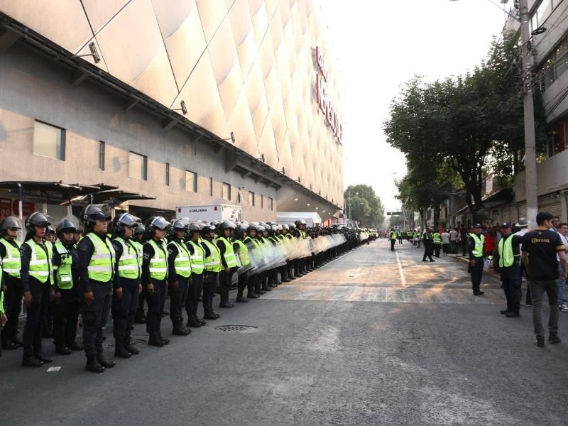 Refuerzan la seguridad en partido tras riña entre aficionados; América-Toluca