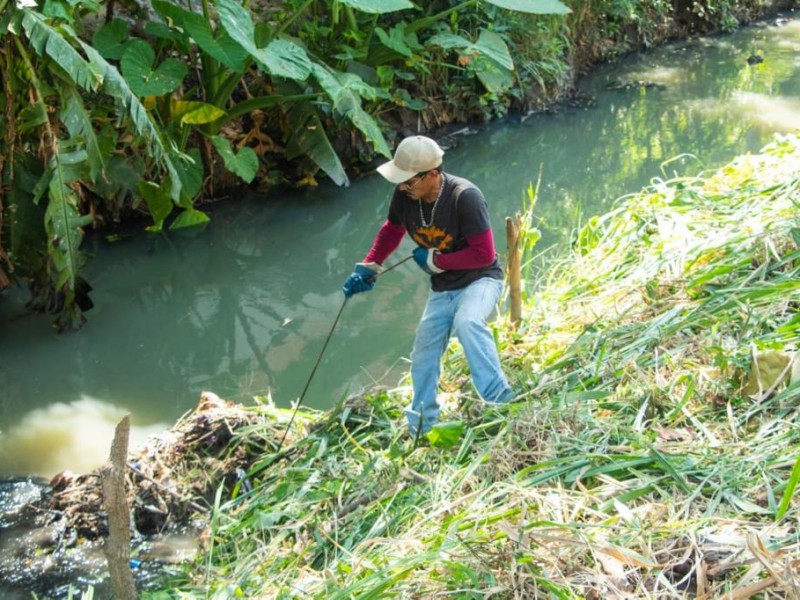 Refuerzan limpieza de arroyos en Poza Rica