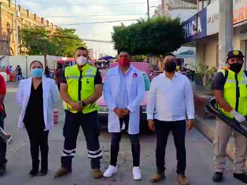Refuerzan medidas sanitarias en Juchitán para disminuir contagios de Covid-19