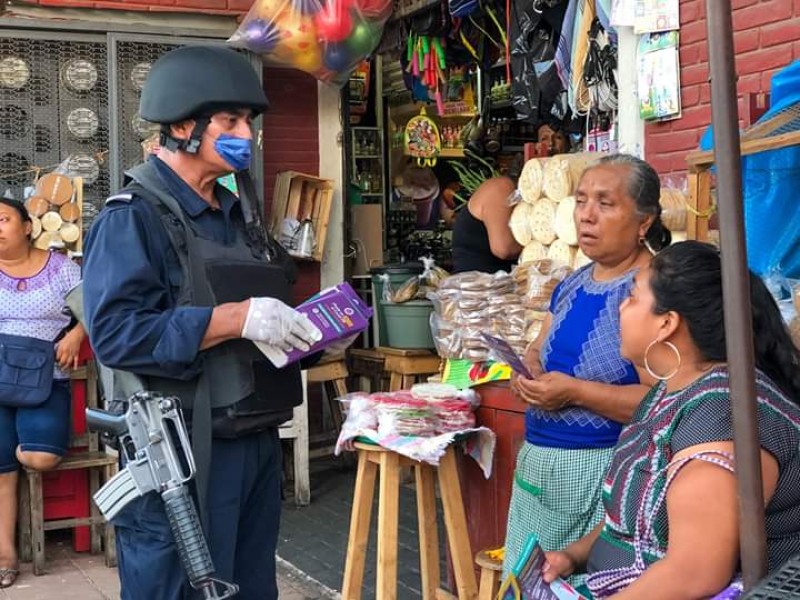 Refuerzan medidas sanitarias en Tehuantepec por Covid-19