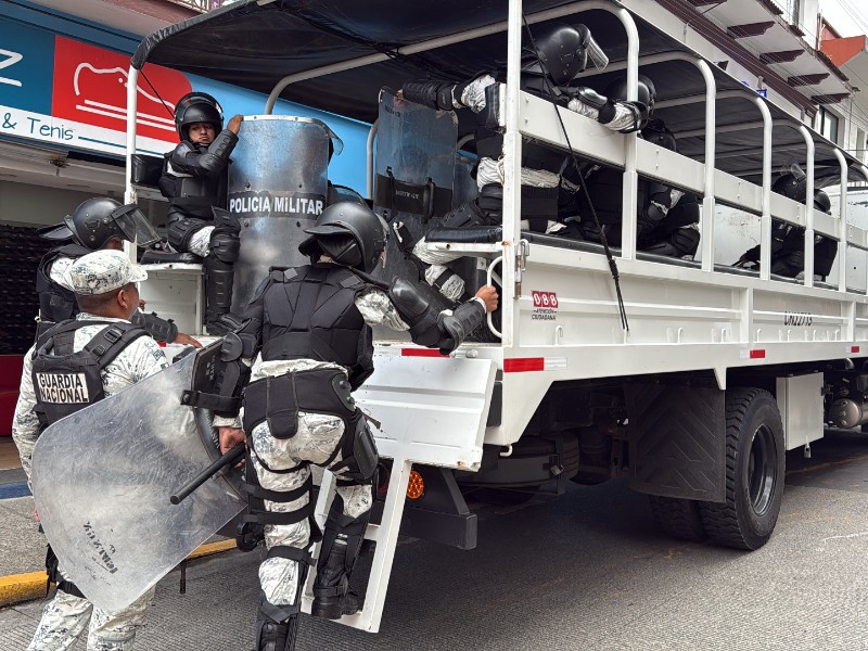 Refuerzan seguridad en el OPLE Xalapa ante posibles protestas