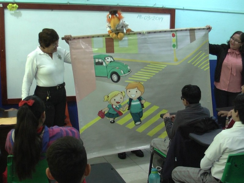 Refuerzan seguridad vial en sector infantil de Tuxpan