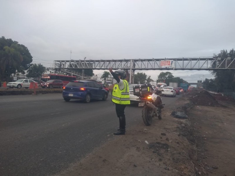Refuerzan vigilancia en Carretera a Chapala ante conflictos viales