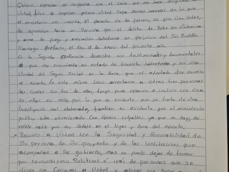 Regidor Iván Acevedo, hace un llamado a gobernador por justicia