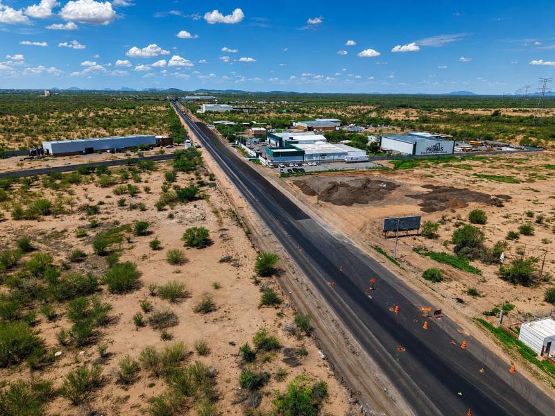Registra 95% de avance carretera Hermosillo-Bahía de Kino