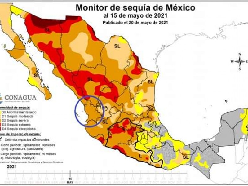 Registra Nayarit nivel de sequía severa confirma Sistema Monitor Nacional