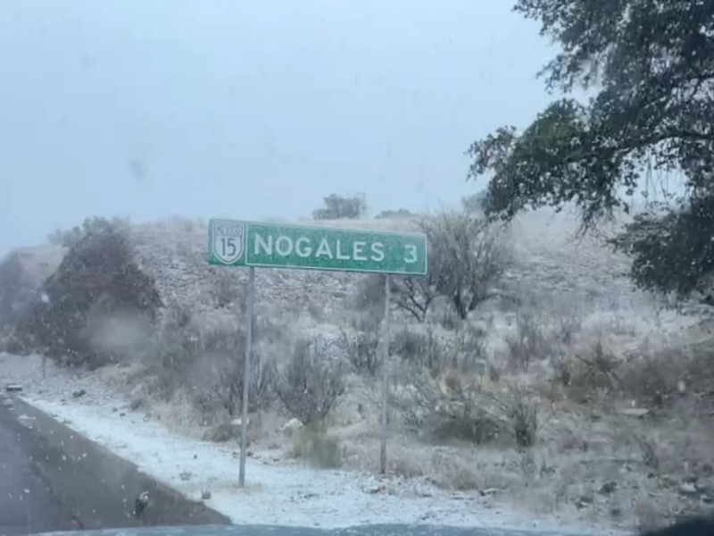 Registra Nogales primera nevada del 2024