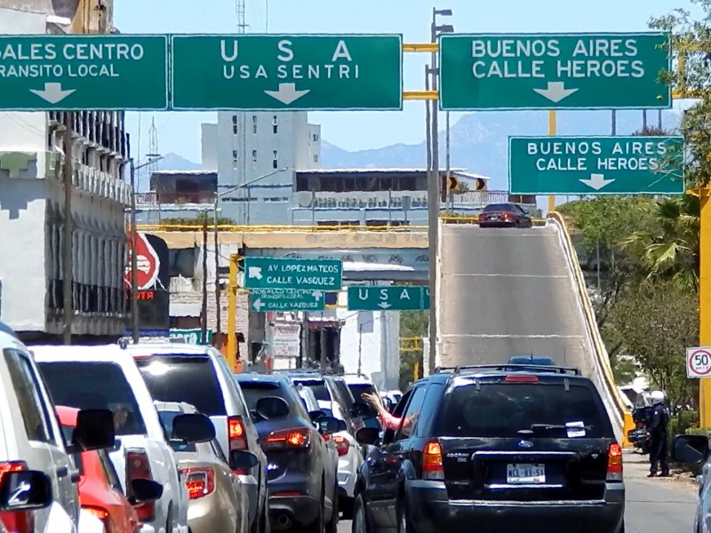 Registra saturación línea SENTRI para ingresar a Estados Unidos