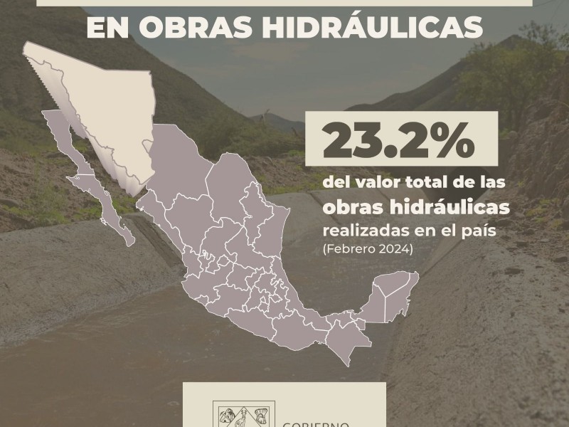 Registra Sonora mayor inversión en obras hidráulicas en México