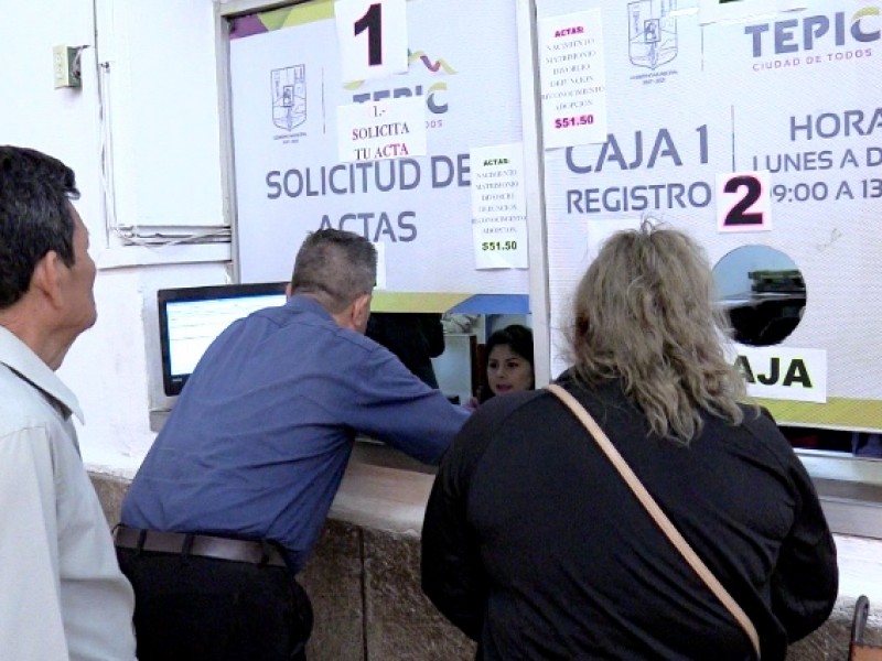 Registro Civil de Tepic libre de contagios de COVID-19