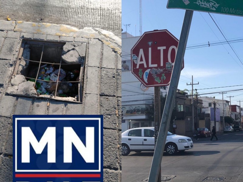 Registro dañado preocupa a colonos de Insurgentes Centro