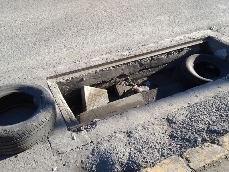 Registro roto en colonia Guadalupe Hidalgo