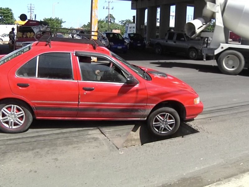 Registro roto un peligro para automovilistas