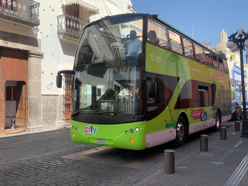 Regresan los turibus a Puebla, con aforo del 25%