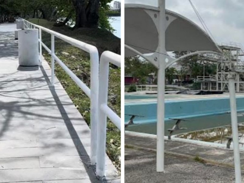 Rehabilitación de bulevares por entregarse, albercas pendientes