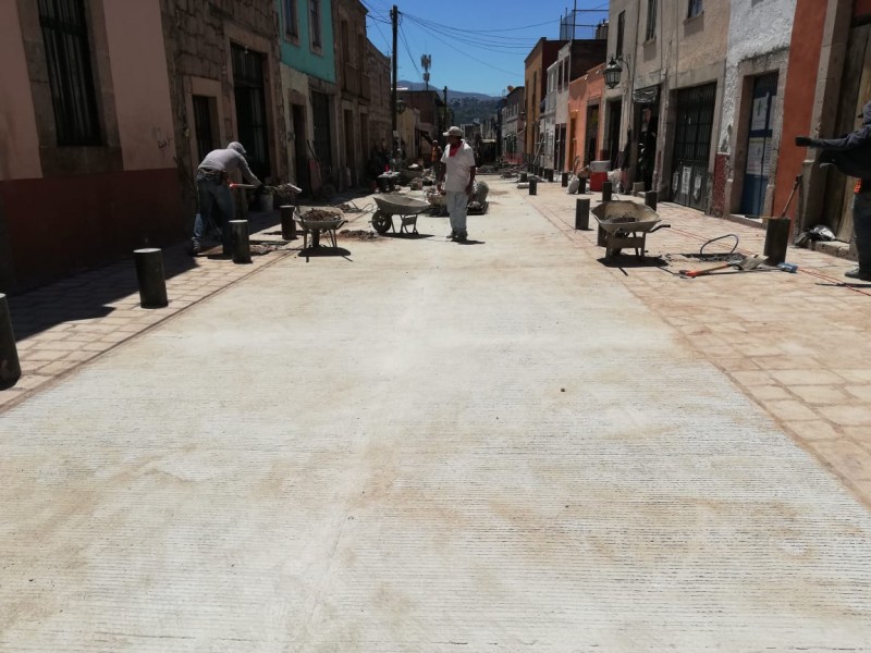 Rehabilitación de calle Vasco de Quiroga al 95%