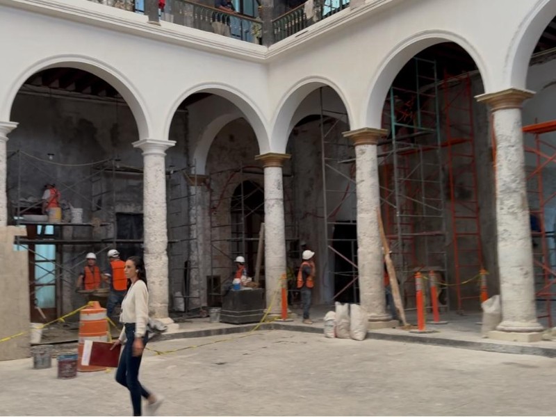 Rehabilitación de Palacio de Gobierno llevará más tiempo, admite Nahle